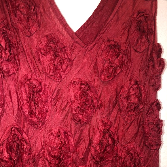 Vintage rose 100% silk dress - Picture 2 of 4